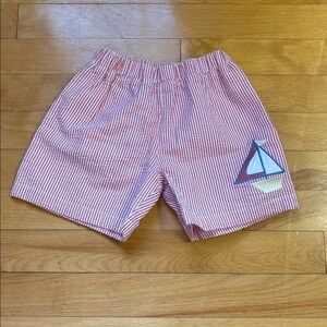 The Beaufort Bonnet Company Red and White Striped Shorts